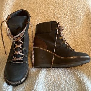 See by Chloe wedge ankle boots